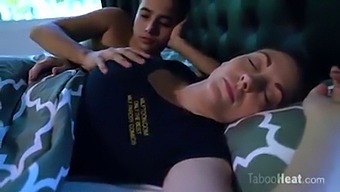 American Mature Mom Gets Surprised By Her Stepson While Sleeping