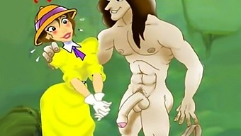 Cartoon Tarzan And Young Jane In Intense Orgy