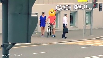 Jeny'S Public Stripping Caught On Hidden Camera Outdoors