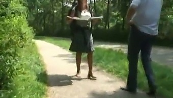 German Couple Gets Naughty In The Woods With Dutch Milf