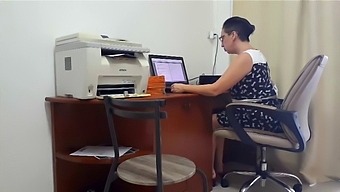 Secretary And Boss Engage In Steamy Encounter On Camera