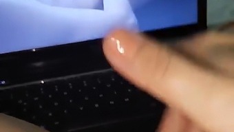 Spanish-Speaking Woman Enjoys Self-Pleasure While Viewing Men And Reacting To Their Videos