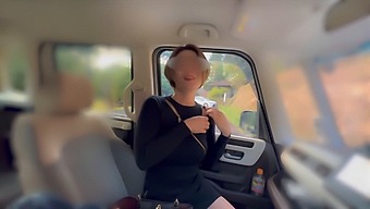 Japanese Beauty Gets A Cumshot After Discovering A Man Jerking Off Outdoors