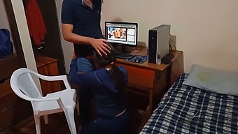 Maid Stumbles Upon Me: Unplanned Solo Session Interrupted By Unexpected Maid Entrance And Vocal Disapproval