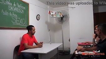 Rubens Badaro Has Sex With A Slutty Student In His Office