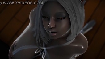 Horny Rabbit Costume-Clad Girl Craves A Large And Thick Penis