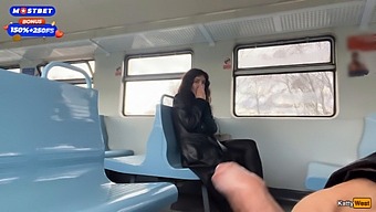 A Man Who Is A Stranger Helps Me To Climax On A Public Train And Then Goes Around The Train Wagons With Cum On His Face – Cumwalk
